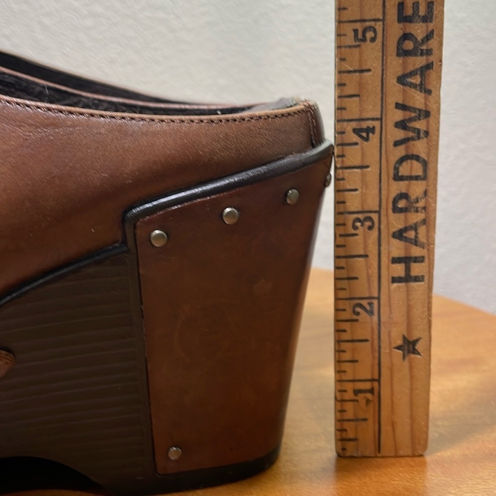 Women's Dansko Francine Leather Clog Brown Studded Slip On Size 40/9.5-10 - Picture 16 of 16